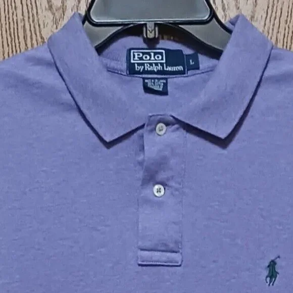 Polo (Ralph Lauren)-(Purple)-(Size L)-(Pre-owned)-(New Condition)-$30.00 - Picture 3 of 4